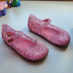 Mini Melissa Campana glitter Mary Jane sz 10